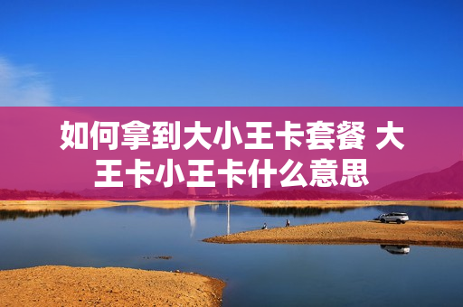 如何拿到大小王卡套餐 大王卡小王卡什么意思