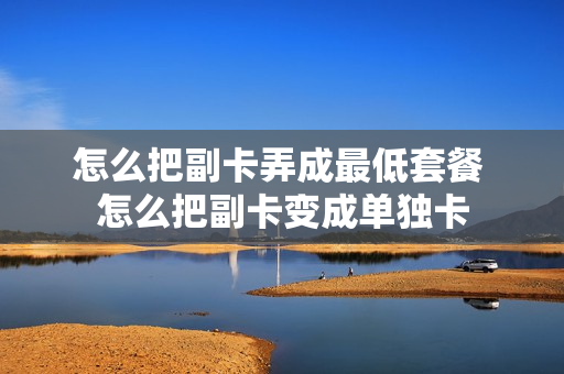 怎么把副卡弄成最低套餐 怎么把副卡变成单独卡