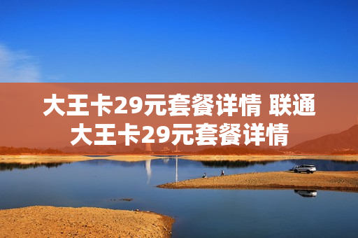 大王卡29元套餐详情 联通大王卡29元套餐详情
