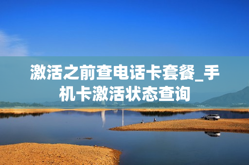 激活之前查电话卡套餐_手机卡激活状态查询