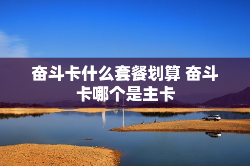 奋斗卡什么套餐划算 奋斗卡哪个是主卡