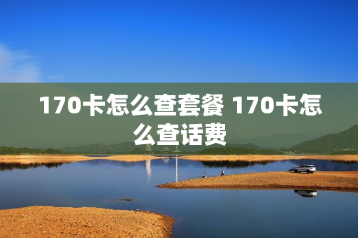 170卡怎么查套餐 170卡怎么查话费