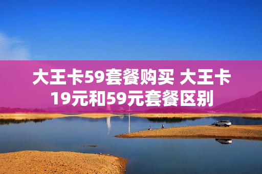 大王卡59套餐购买 大王卡19元和59元套餐区别