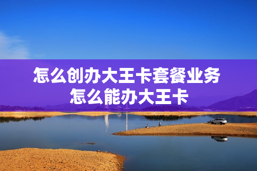 怎么创办大王卡套餐业务 怎么能办大王卡
