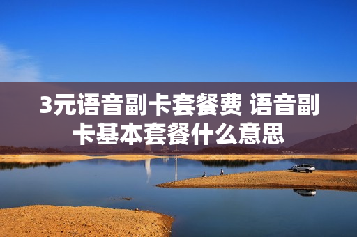 3元语音副卡套餐费 语音副卡基本套餐什么意思