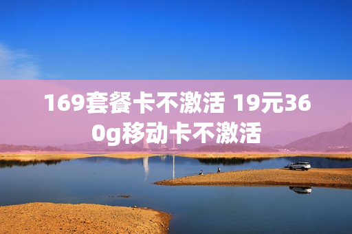 169套餐卡不激活 19元360g移动卡不激活