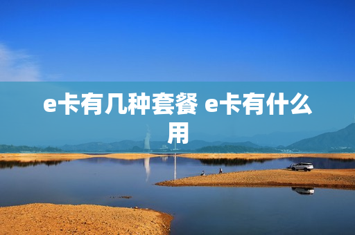 e卡有几种套餐 e卡有什么用