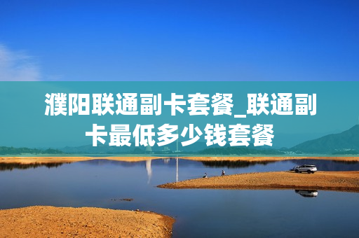 濮阳联通副卡套餐_联通副卡最低多少钱套餐