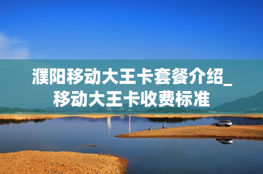 濮阳移动大王卡套餐介绍_移动大王卡收费标准