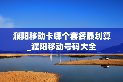 濮阳移动卡哪个套餐最划算_濮阳移动号码大全