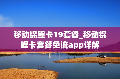 移动锦鲤卡19套餐_移动锦鲤卡套餐免流app详解