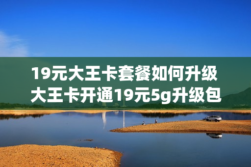 19元大王卡套餐如何升级 大王卡开通19元5g升级包