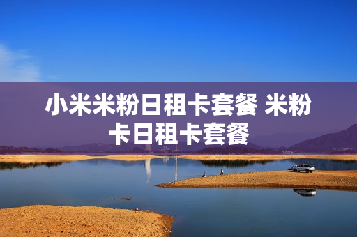 小米米粉日租卡套餐 米粉卡日租卡套餐