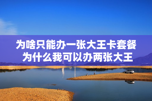 为啥只能办一张大王卡套餐 为什么我可以办两张大王卡