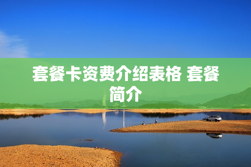 套餐卡资费介绍表格 套餐简介
