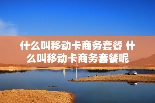 什么叫移动卡商务套餐 什么叫移动卡商务套餐呢