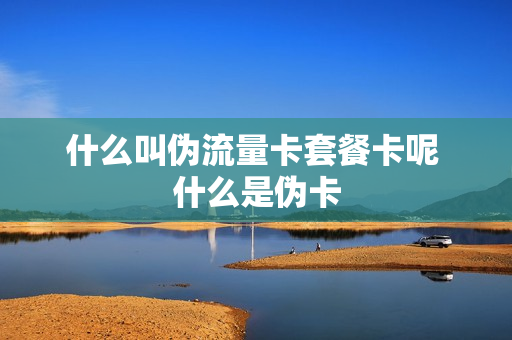 什么叫伪流量卡套餐卡呢 什么是伪卡