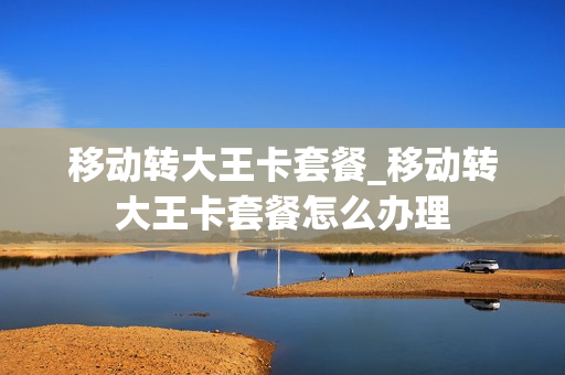 移动转大王卡套餐_移动转大王卡套餐怎么办理