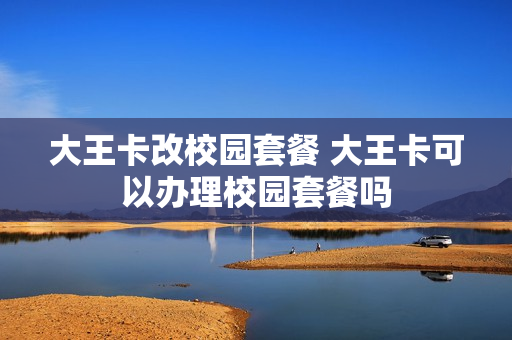 大王卡改校园套餐 大王卡可以办理校园套餐吗