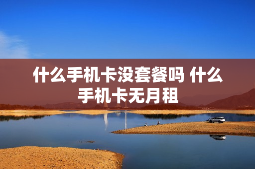 什么手机卡没套餐吗 什么手机卡无月租