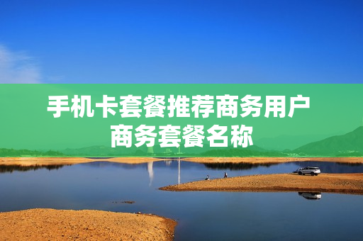 手机卡套餐推荐商务用户 商务套餐名称