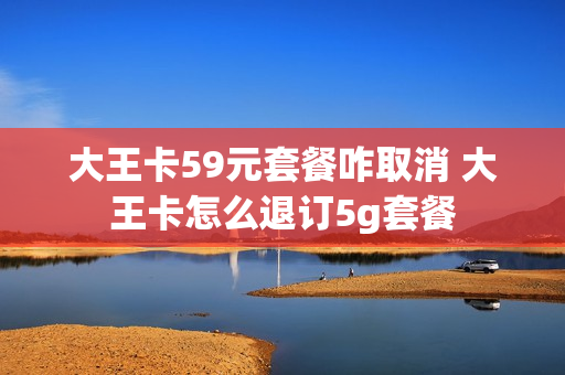 大王卡59元套餐咋取消 大王卡怎么退订5g套餐