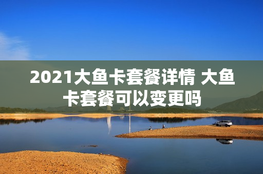 2021大鱼卡套餐详情 大鱼卡套餐可以变更吗