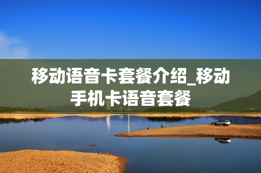移动语音卡套餐介绍_移动手机卡语音套餐