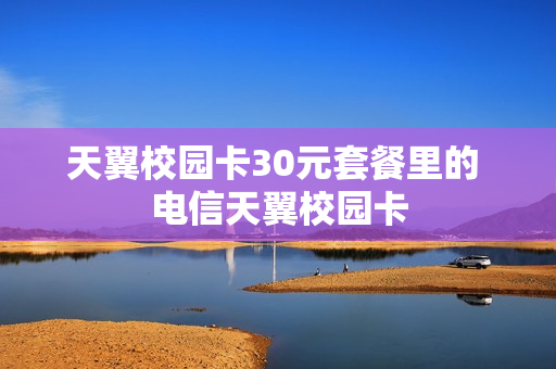 天翼校园卡30元套餐里的 电信天翼校园卡