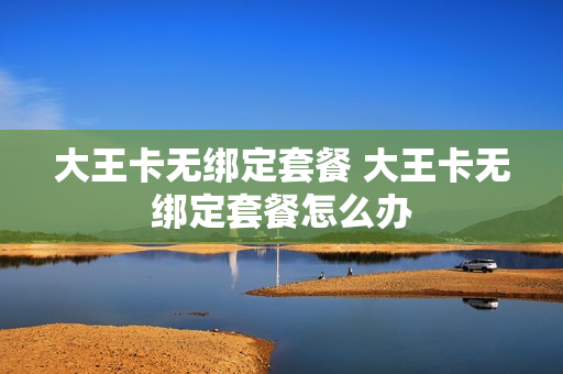 大王卡无绑定套餐 大王卡无绑定套餐怎么办