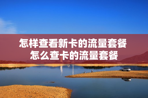怎样查看新卡的流量套餐 怎么查卡的流量套餐