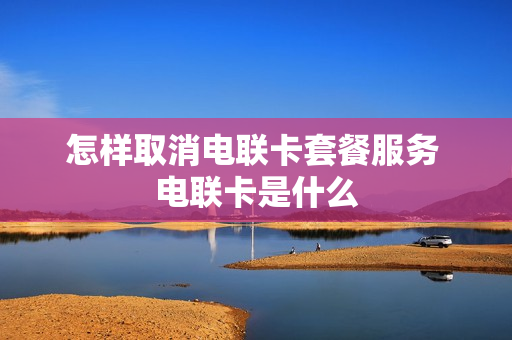 怎样取消电联卡套餐服务 电联卡是什么