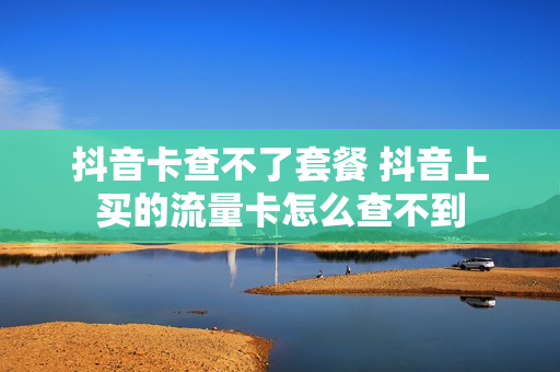 抖音卡查不了套餐 抖音上买的流量卡怎么查不到
