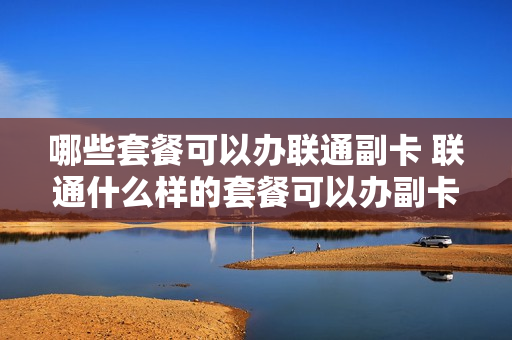 哪些套餐可以办联通副卡 联通什么样的套餐可以办副卡