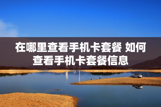 在哪里查看手机卡套餐 如何查看手机卡套餐信息