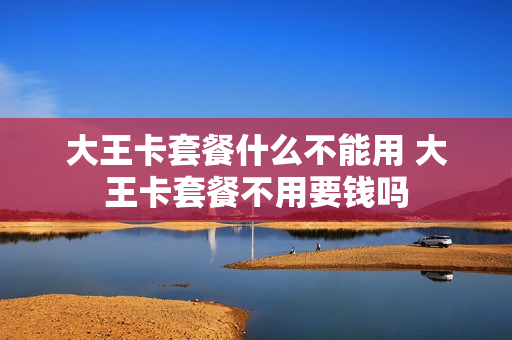 大王卡套餐什么不能用 大王卡套餐不用要钱吗