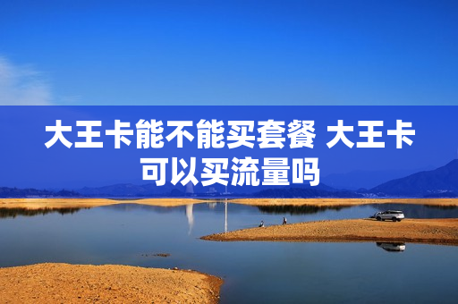 大王卡能不能买套餐 大王卡可以买流量吗