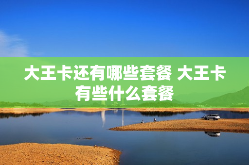 大王卡还有哪些套餐 大王卡有些什么套餐