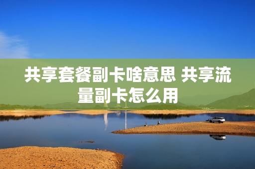 共享套餐副卡啥意思 共享流量副卡怎么用