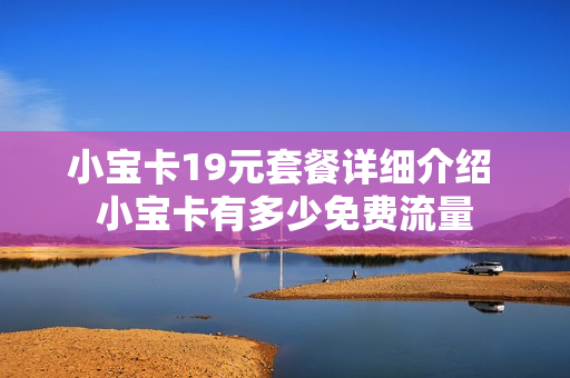 小宝卡19元套餐详细介绍 小宝卡有多少免费流量