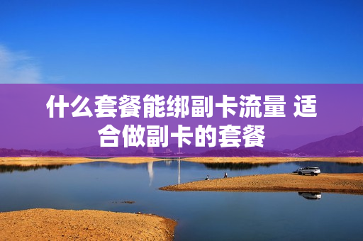 什么套餐能绑副卡流量 适合做副卡的套餐