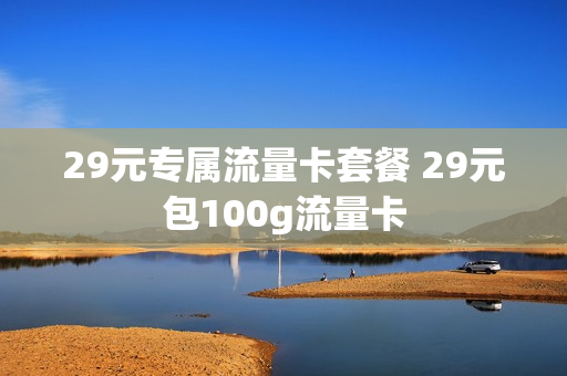 29元专属流量卡套餐 29元包100g流量卡