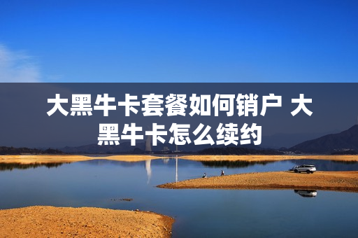大黑牛卡套餐如何销户 大黑牛卡怎么续约