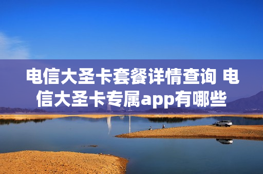 电信大圣卡套餐详情查询 电信大圣卡专属app有哪些