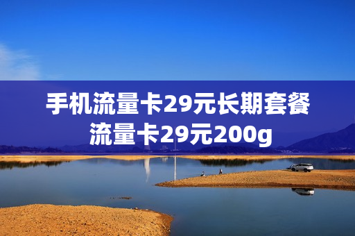 手机流量卡29元长期套餐 流量卡29元200g