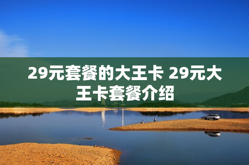 29元套餐的大王卡 29元大王卡套餐介绍