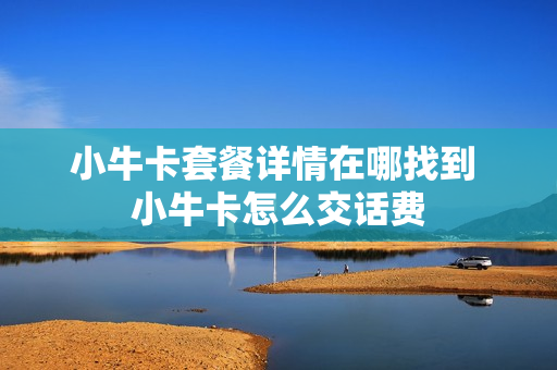 小牛卡套餐详情在哪找到 小牛卡怎么交话费