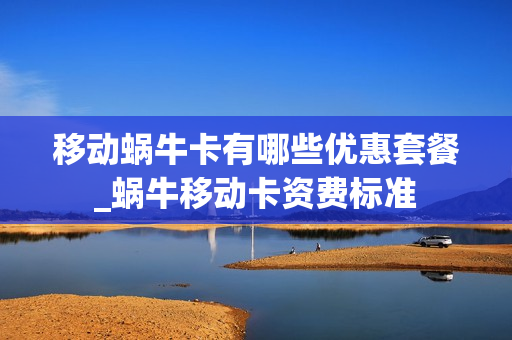 移动蜗牛卡有哪些优惠套餐_蜗牛移动卡资费标准