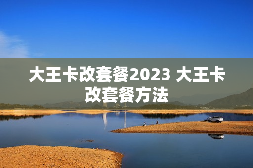 大王卡改套餐2023 大王卡改套餐方法