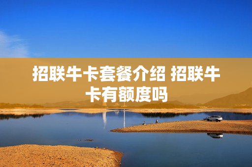 招联牛卡套餐介绍 招联牛卡有额度吗